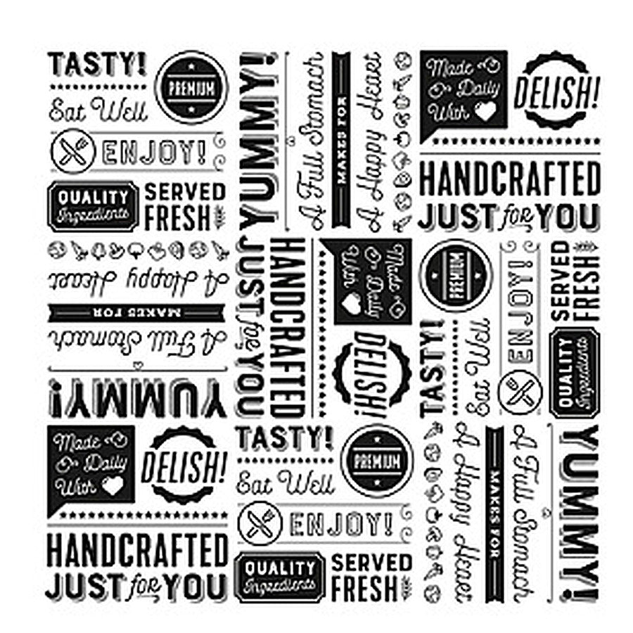 1000-PACK OF LINER BASKET B/W TYPOGRAPHY