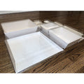 1-PACK OF TRAY WOOD 8X11X3.5 W/CLR COVER