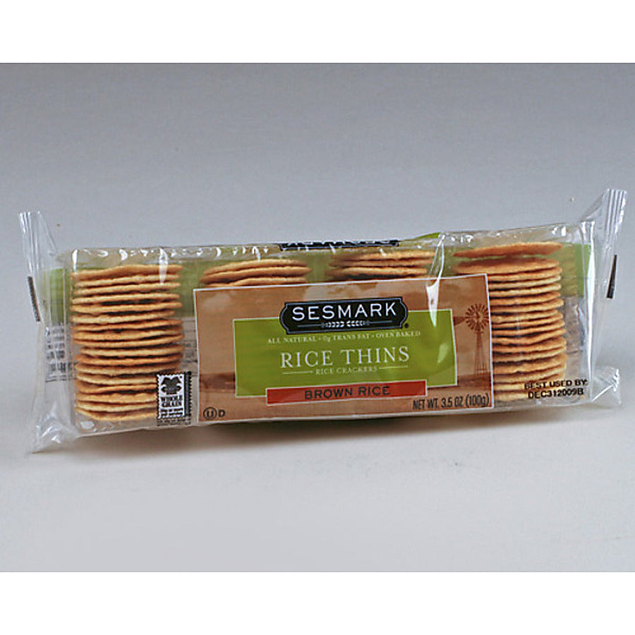 12-PACK OF CRACKER RICE BRN THIN
