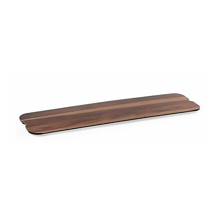 6-PACK OF TRAY PLASTIC MELAMINE WALNUT WOOD
