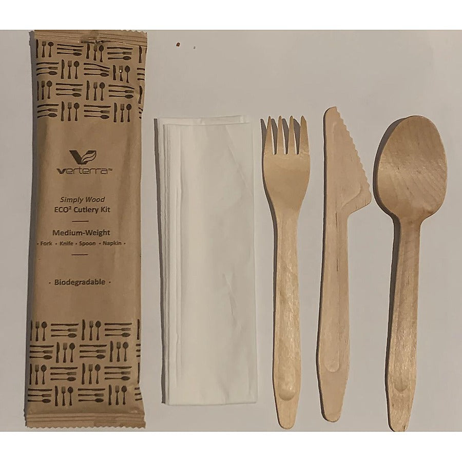 1-PACK OF CUTLERY KIT WOODEN