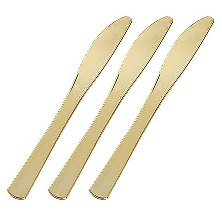 400-PACK OF KNIFE PLAS GOLD 8"