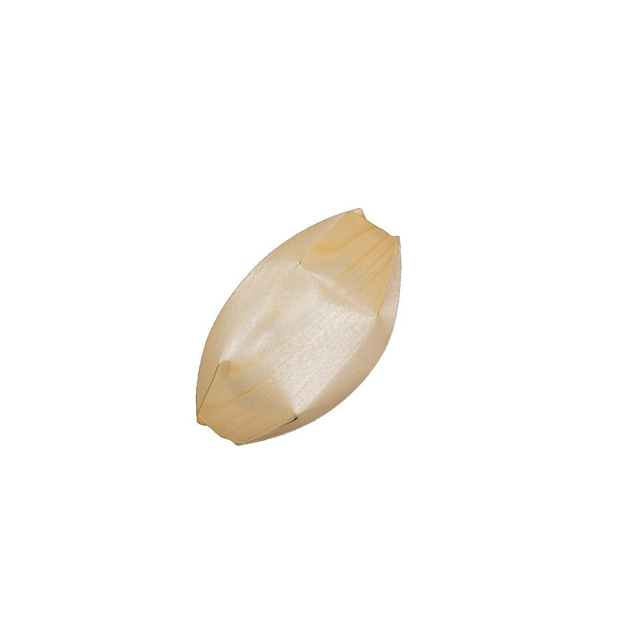 20-PACK OF LEAF BAMBOO BOAT 6 INCH