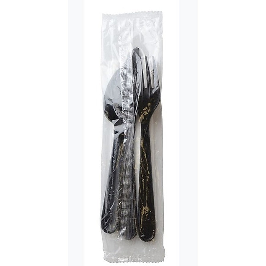 1-PACK OF CUTLERY KIT PP BLK F/K/S/NAP