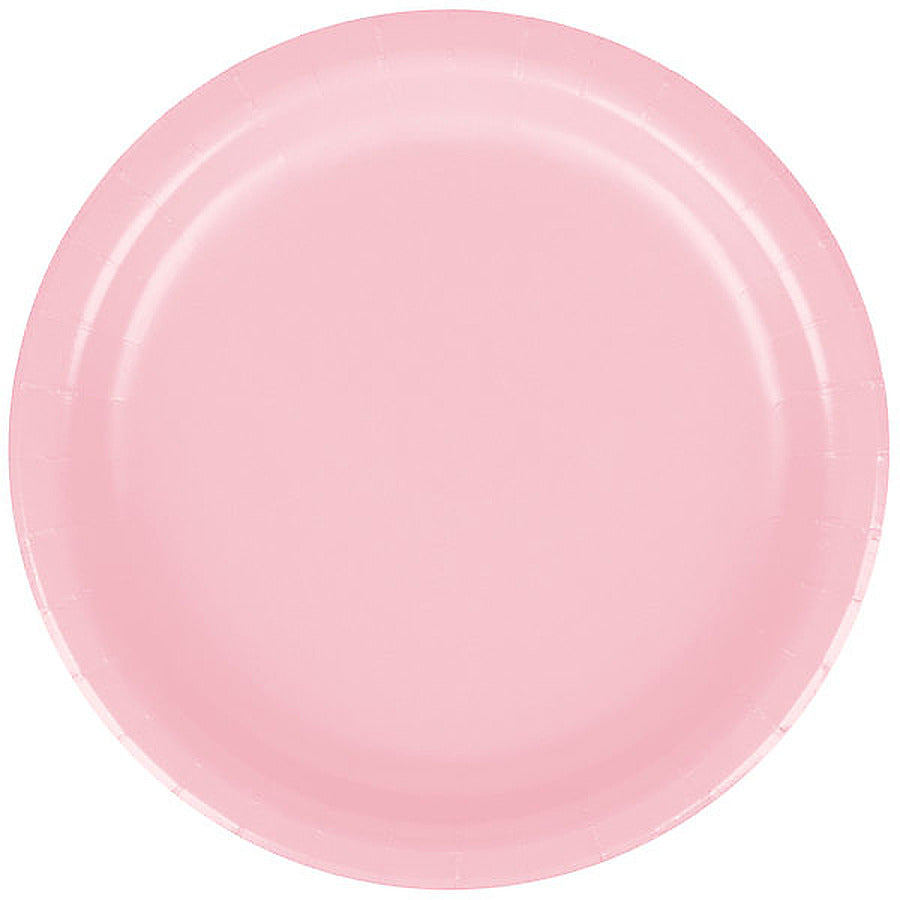 10-PACK OF Plate Papr Dessert Classic Pink 7"