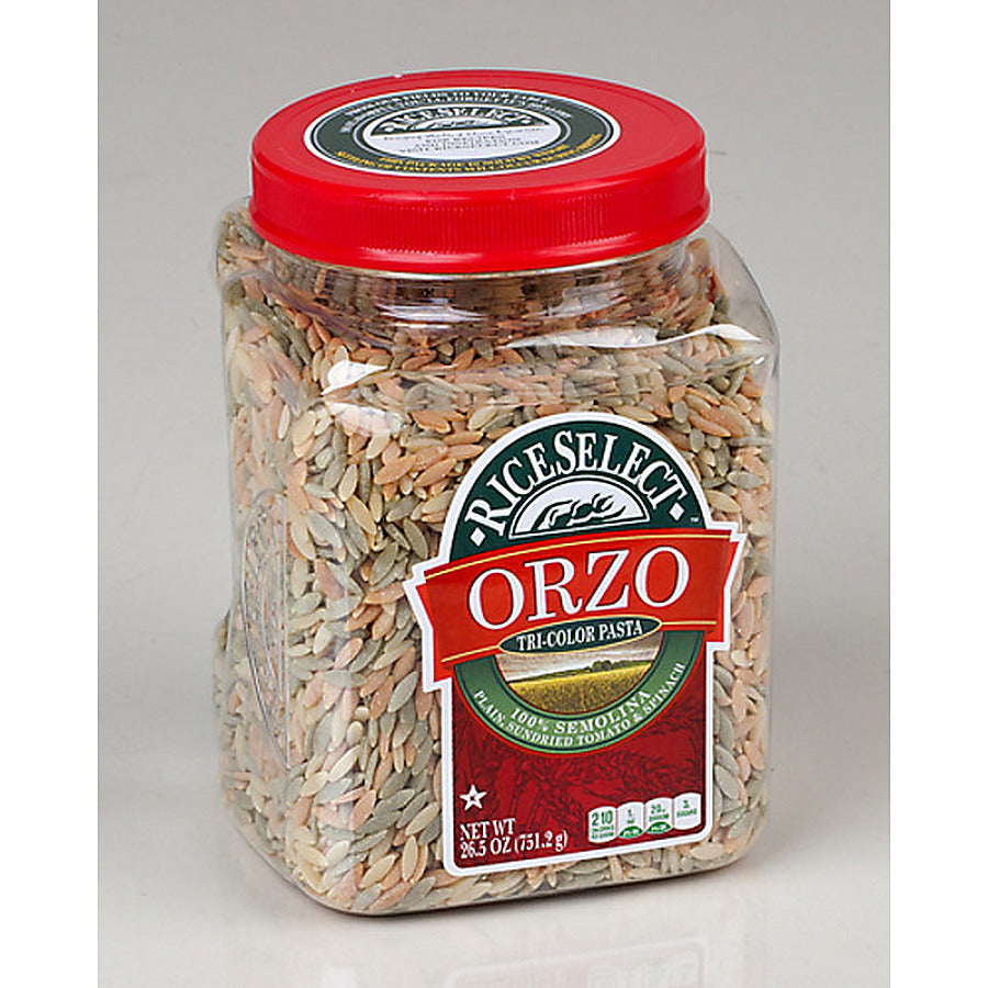 4-PACK OF PASTA ORZO TRICOLOR