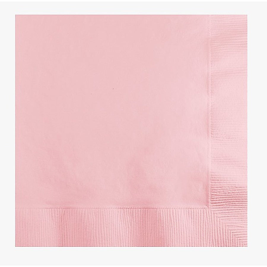 12-PACK OF Napkin Bev 2-ply Classic Pink Square 10"