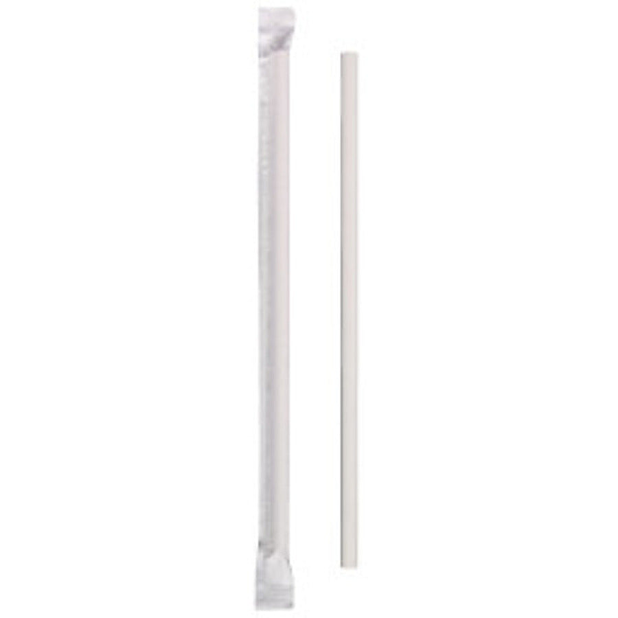 1-PACK OF STRAW PAPER WHT WRP 7.75"