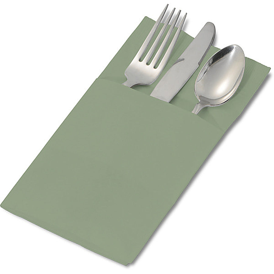1200-PACK OF NAPKIN 2PLY PKT FLD SAGE