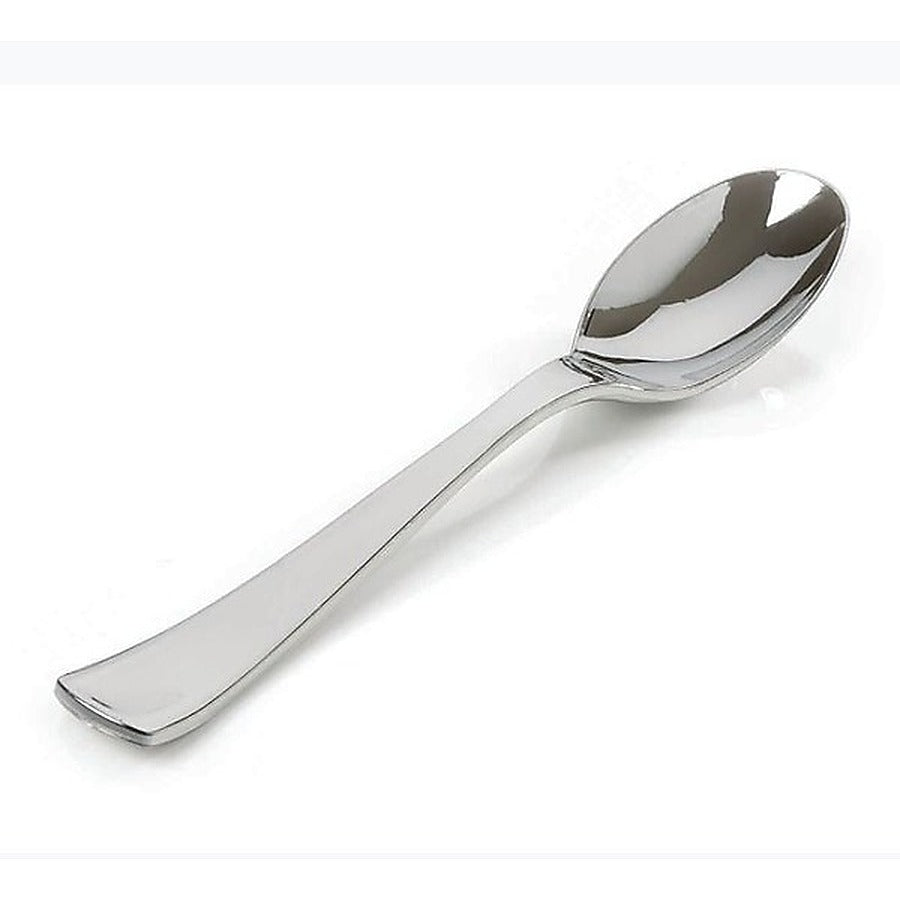 600-PACK OF CUTLERY PLASTIC SOUP BULK SILV
