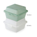 2-PACK OF Container Food Plastic Green 4.75 Inch X 4.75 Inch