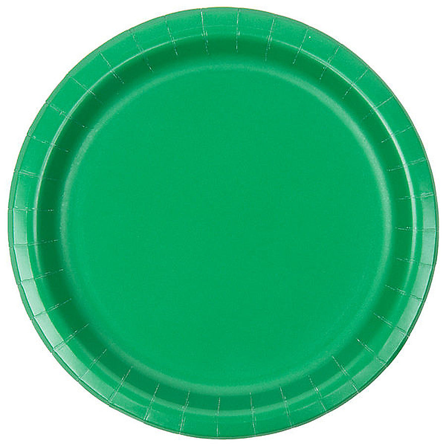 10-PACK OF Plate Papr Dessert Emerald Green 7"