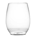 64-PACK OF GLASS PLAS WINE GOBLET STMLESS