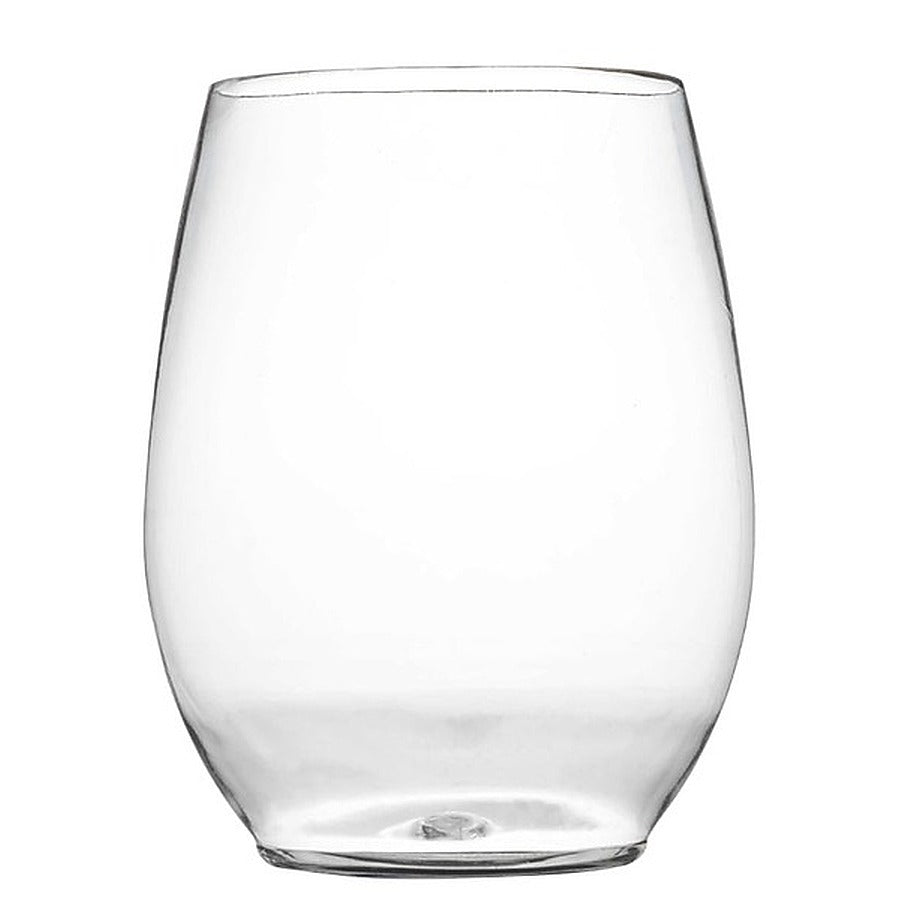 64-PACK OF GLASS PLAS WINE GOBLET STMLESS