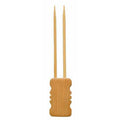 20-PACK OF Skewer Bamboo Double Prong Block End 6"