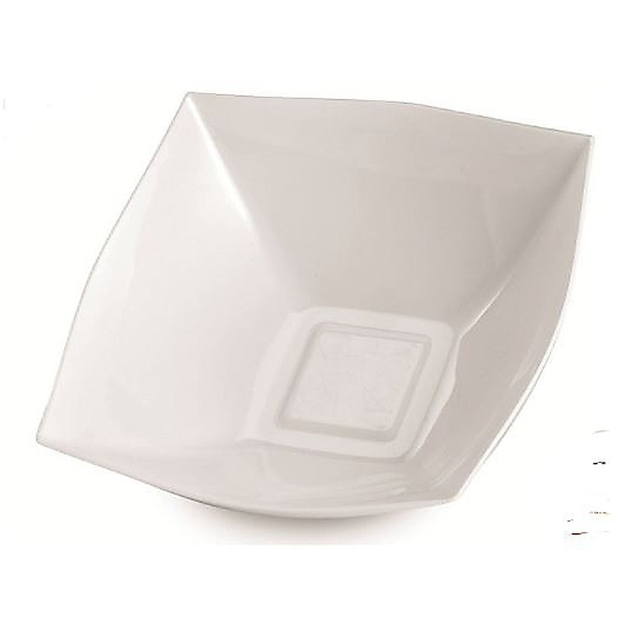 50-PACK OF BOWL PLAS SQUARE WHT 64 OZ.