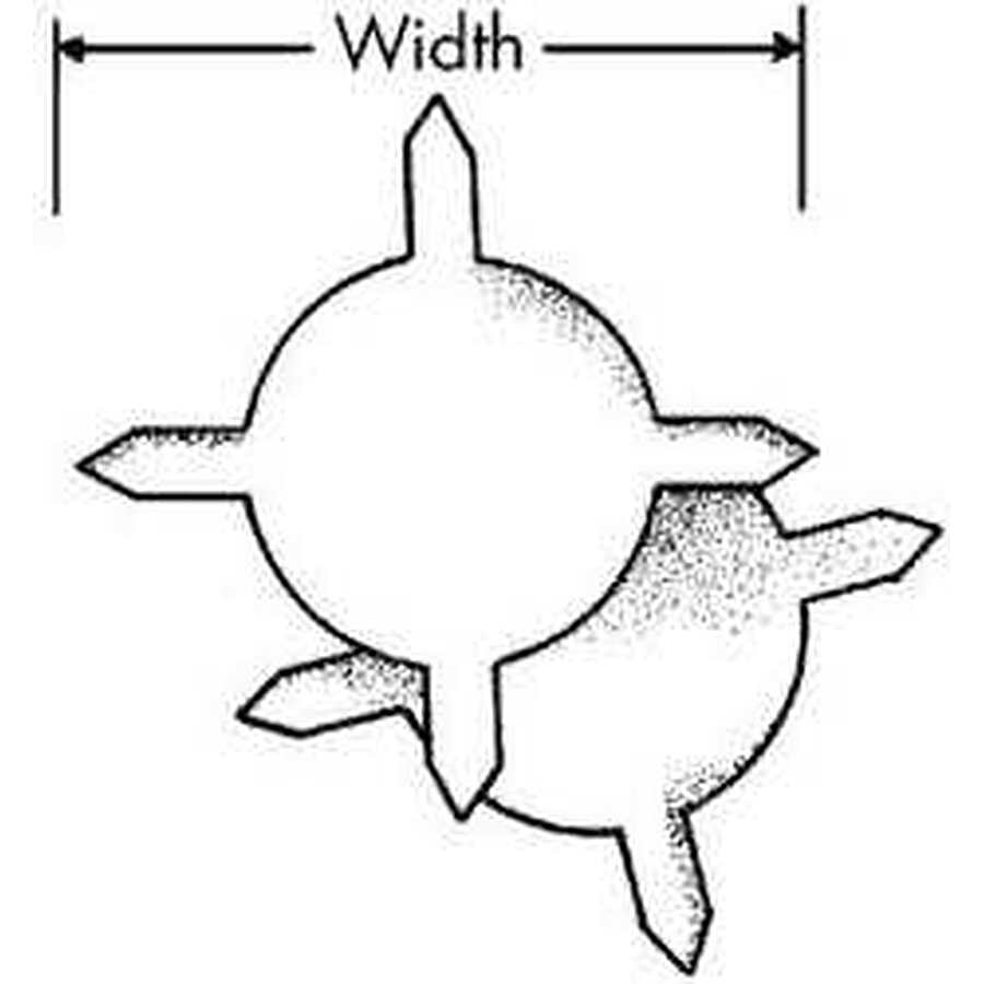 1-PACK OF PAPER FILTER 14" RD W/WINGS TB