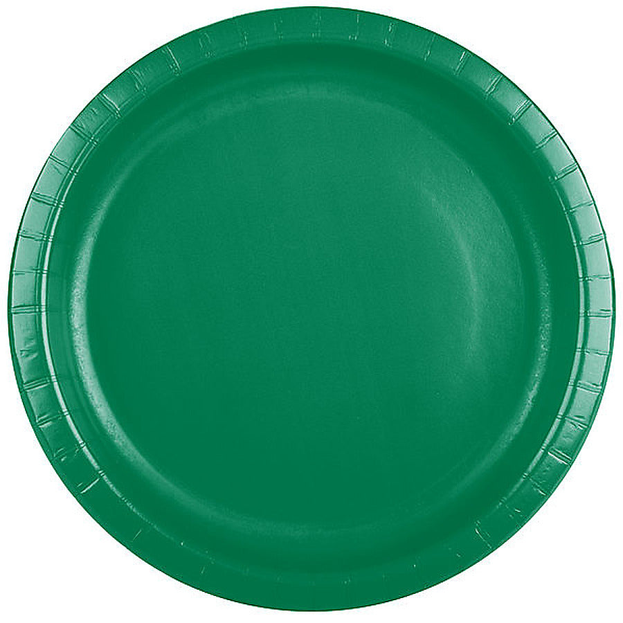 1-PACK OF Plate Paper 10" Green