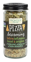 Frontier Co-op Pizza Seasoning, 1.04-Ounce Jar, Featuring Bell Pepper, Fennel Seed & Oregano, Great on Pasta and Salads