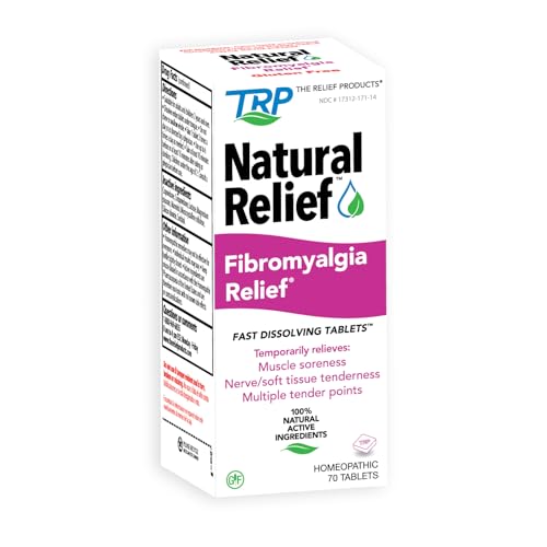 The Relief Products Natural Fibromyalgia Temporary Relief of Muscle Soreness Discomfot Tenderness Difficulty Moving & Joint Pain - 70ct