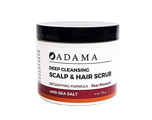 Adama Minerals Deep Cleansing Hair Scrub Pear Blossom Zion Health 4 oz Scrub