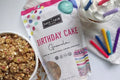 Safe + Fair Birthday Cake Granola – Gluten-Free, Vegan & Plant-Based Snack with Natural Sprinkles – 0g Trans Fat, Non-GMO, Kosher, Allergen-Free, Whole Grain - 12oz