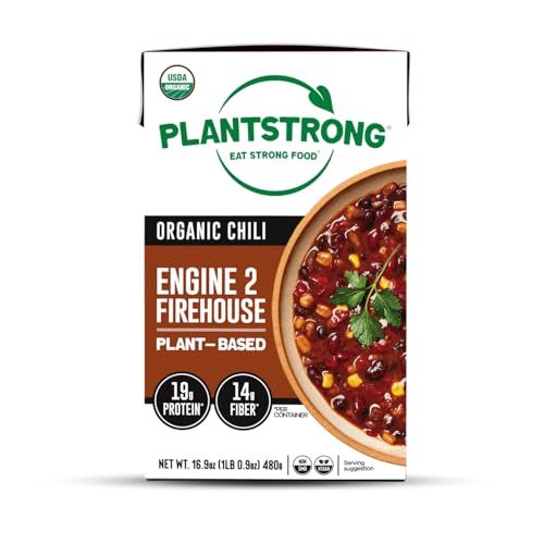 PLANTSTRONG Engine 2 Firehouse Chili Soup - Organic, Plant-Based, Non-GMO, Vegan, High Protein Chili Soup
