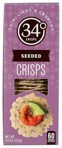 34 Degrees Seeded Crisps, 4.5 Oz