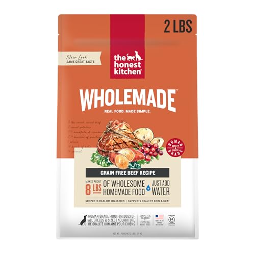 The Honest Kitchen Human Grade Wholemade™ Dehydrated Grain Free Beef Dog Food, 2 lb Bag