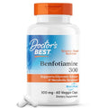 Doctor's Best Benfotiamine 300 with BenfoPure, Helps Maintain Healthy Glucose Metabolism, Non-GMO, Vegan, Gluten Free, Soy Free, 300 mg, 60 Veggie Caps