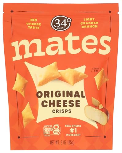 34 Degrees Original Cheese Crisps Mates, 3 OZ