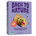 Back to Nature - Stoneground Wheat Crackers - Garlic & Herb - Real Ingredients like Whole Grain Wheat, Flax Seed and Sea Salt - Dairy Free & Non-GMO - 5 ounce