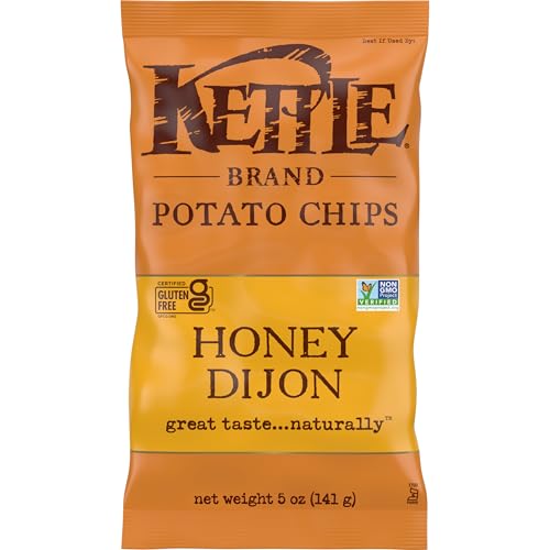 Kettle Brand Potato Chips, Honey Dijon Kettle Chips, 5 Oz