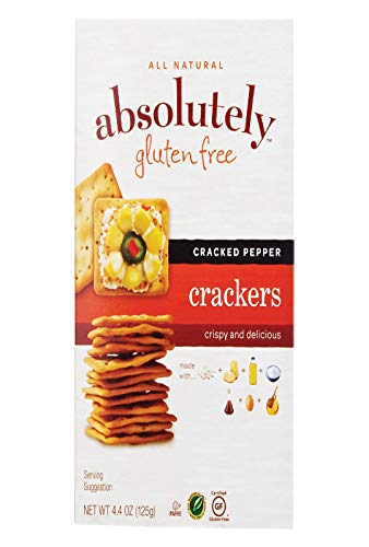 Absolutely Gluten Free Cracked Pepper Crackers, 4.4-Ounce