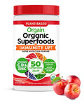 Orgain Organic Greens + 50 Superfoods Immunity Up! Powder, Honeycrisp Apple - Immune Support, Probiotics, Vitamin C, D & Zinc, Apple Cider Vinegar, Ashwagandha, Cordyceps & Reishi Mushrooms - 0.62lb