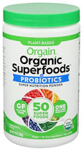 Orgain Organic Greens Powder + 50 Superfoods, Original - 1 Billion Probiotics for Digestive Health, Antioxidants, Vegan, Plant-Based, Gluten-Free, Non-GMO, Green Juice & Smoothie Drink Mix - 0.62lb