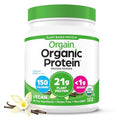Orgain Organic Vegan Protein Powder, Vanilla Bean - 21g Plant Based Protein, 4g Prebiotic Fiber, No Lactose Ingredients, No Added Sugar, Non-GMO, For Shakes & Smoothies, 1.02 lb (Packaging May Vary)