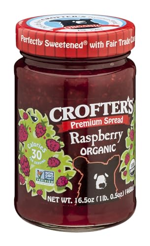 Crofters Fruit Spread - Organic - Premium - Raspberry - 16.5 Oz
