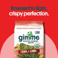 Gimme Seaweed Organic Premium Roasted Seaweed Snacks, Chili Lime, 6 Count, Keto, Vegan, Gluten-Free, Great Source of Omega3s and Iodine, Healthy On-The-Go Snack for Kids and Adults