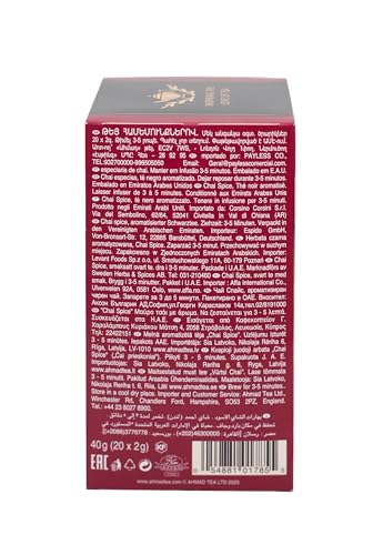Ahmad Tea Chai Spice Tea | Black Tea - 20 Teabag Sachets