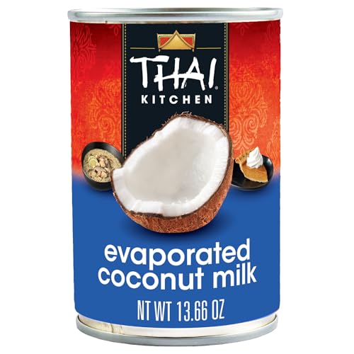 Thai Kitchen Coconut Milk, Evaporated, No Artificial Colors or Preservatives, Non-Dairy Alternative to Evaporated Milk, For Dairy Free Desserts, Soups, Sauces, and Beverages, 13.66 fl oz