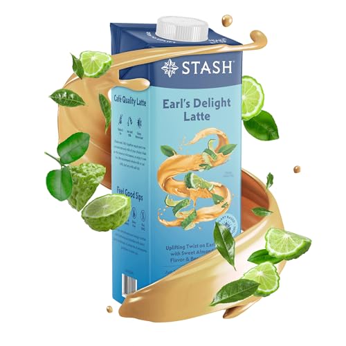STASH Earl's Delight Latte - Dairy Free Plant Based Black Tea Concentrate - Caffeinated - 32 fl oz, 5 Servings