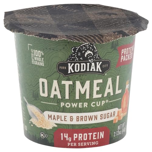 Kodiak Instant Protein Maple & Brown Sugar Oatmeal In A Cup, 2.12 Ounce