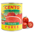 Cento Tomato Puree, 28 Oz, Thick Puree from Red, Ripe Tomatoes on the Vine, Seeded & Strained, Not from Concentrate for Marinara, Pasta, Salsa, Soup, Pizza Sauce - Gluten-Free, BPA Free, Non-GMO