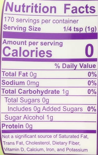 Wholesome Sweeteners Organic Stevia, 6oz Jar, Zero Calorie Sweetener Blend, Keto Friendly, Non GMO, Gluten Free & Vegan, 1 Pack