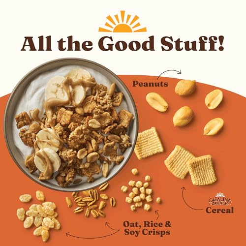 Catalina Crunch Protein Granola - Low Sugar Breakfast Cereal with 13g of Protein - Gluten Free, Keto Friendly - Peanut Butter - 8 oz. Bag (Pack of 1)