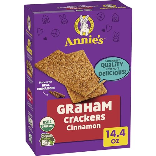 Annie's Organic Graham Crackers, Cinnamon, Made With Whole Grain, 14.4 oz