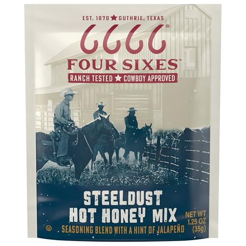 6666 Four Sixes Steeldust Hot Honey Seasoning Mix, 1.25 Ounce