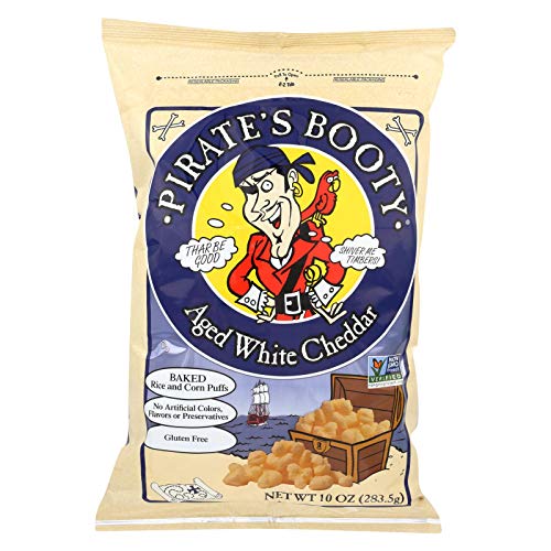 Pirate Brands PIRATES Booty Aged White Cheddar Rice & Corn Snack 10 Oz