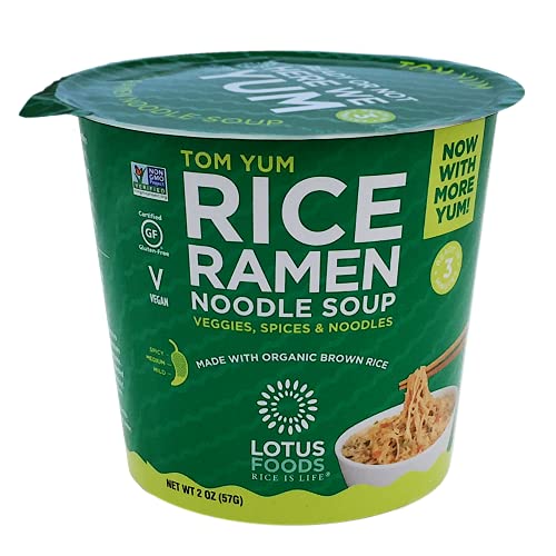 Lotus Foods Tom Yum Rice Ramen Noodle Soup Org 2 OZ